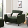 Dusk Soho Dark Olive Matte Velvet Loveseat RRP £287