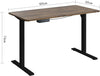 100x60cm Electric Standing Desk Height Adjustable Desk Ergonomic Brown