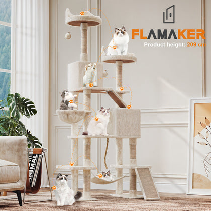 Large Cat Tree Tower Scratching Post Kitten Condo Activity Centre Climbing Frame