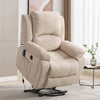 Lift Chair Recliners for Elderly, Armchair Lounge Sofa with Massage & Heat Beige