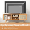 Mid Century Modern TV Stand for TVs up to 55’’ Bamboo Entertainment Center