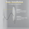 LUVODI 800x700mm LED Bathroom Mirror Dimmable Enhanced Antifog IP65 Glass Framed