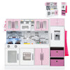 Large Kitchen Playset for Boys Girls Pretend Play Chef Toys Set Pink
