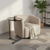 C-shaped Side End Table Small Coffee Table Living Room Bedroom Sofa Bed Tray