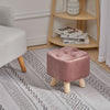 Ottomans Square Footstool Foot Stools Wood Leg for The Bedroom Living Room
