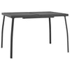 LAPOOH 7 Piece Garden Dining Set Anthracite Metal Mesh,Patio Dining F1H2