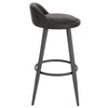 1/2/4/6x Bar Stool Faux Leather Breakfast Kitchen Bar Chair w/ Backrest Footrest
