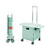 Folding Shopping Trolley Box 55L Camping Picnic Boot Cart Storage Stair Climbing