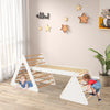 Toddlers 3 in 1 Climbing Toy Set 3 Piece Triangle Ladders and Ramp Sliding Toy