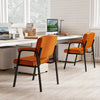 Set of 2 Big & Tall Guest Chair Waiting Room Chair Coffee