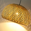 Floor Lamp with Bamboo Shade, Floor Lamp for Home Office, Bedroom, Living Room