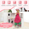 Kids Corner Kitchen Playset Toddlers Pretend Wooden Play Kitchen Cooking Toy