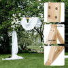Set of 2 Wooden Wedding Arch Stand Backdrop Flower Balloon Frame Party