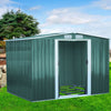 Large 10ftx8ft Peak Roof Metal Apex Garden Shed Outdoor Tool Storage FREE BASE