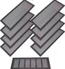 Floor computer fan Covers Rectangle magnetic cover pack of 8