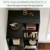 6 Tier Corner Shelf, 180cm Tall Corner Bookshelf Bookcase Storage Display Rack