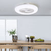 LED Ceiling Fan Light Dimmable Living Room Chandelier Lamp With Remote Control