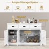 Buffet Sideboard Sideboard Cabinet w/ 2 Cabinets 3 Drawers Spacious Table Top