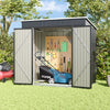 Sturdy Shed Garden Storage Galvanised Metal Steel Sheds w/ DoubeDoor Ventilation