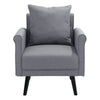 Modern Upholstered Fireside Single Sofa Accent Tub Seat Lounge Chair Free Pillow