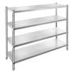 Stainless Steel Shelving Adjustable Storage Shelf 4-Tier Storage Rack