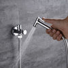 Hand Held Bidet Douche Spray Shower Shut Off Valve Holder Bidet Toilet Spray Set