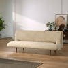 202cm 3 Seater Faux Suede Sofa Bed Click Clack Padded Sleeper Recliner Couch