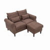 Panana 2 Seats Loveseat Couch Sofa Ottoman Upholstered Furniture for Small Space