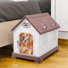 Small- Large Dog House Outdoor Indoor Puppy Shelter Dog Kennel with Air Vents UK