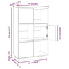 Gecheer Highboard 74x35x117 Solid Wood Pine F0J4