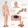 Full Body Mannequin Torso Manikin 184 cm Realistic Male Shop Window Display