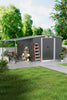 2in1 Sheds Galvanised Steel Shed Garden Storage Ventilation Log Tools Cabinet