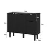 Sideboard Dining Room Wood Storage Cabinet Cupboard with 2 Doors 2 Drawers NEW