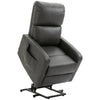 Riser Recliner Chairs for the Elderly, PU Leather Lift Chair with Remote, Grey