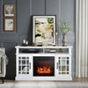 Fireplace TV Stand for TVs up to 55 Inches With 1400W Electric Fireplace Insert