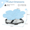 Indoor Outdoor Toddler Sit and Spin Sensory Toy Chair Petal-Blue