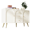 Cabinet Chest of Drawers with Adjustable Shelf Home Storage Cupboard White