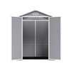 6x4.4FT Grey Plastic Shed Outdoor Garden Tools Storage House with 2 Doors Window