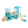 8IN1 Kids Double Slide Castle Climber Set Outdoor Playcentre Basketball/Football