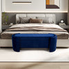 Upholstered Velvet Bed End Bench Ottoman Storage Lounge Bench Window Seat