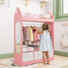 New Kids Wardrobe Clothes Hanging Drawer Toy Storage Shelf Cabinet Open Wardrobe