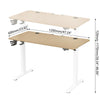 Electric Standing Desk Height Adjustable Sit to Stand Table Office 120cm Beige