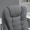 Office Chair Computer Swivel Task Recliner for Home w/ Footrest, Arm, Grey