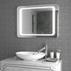 Frameless Illuminated LED Bathroom Mirror with Lights Sensor Switch Demister Pad