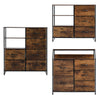 Industrial Storage Drawers Cabinet & Shelf Rustic Chest of Drawers Dresser Unit