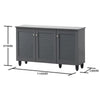 Shoe Storage Cabinet 3 Slatted Doors Rack Cupboard Stand Drawer Unit Footwear