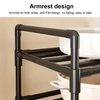 6 Tier Storage Shelf Heavy Duty Utility Shelf Storage Rack for Home Office+Wheel