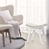 Dressing Chair Wooden Make-Up Stool Bedroom Vanity Bench With Sponge