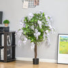 Artificial Realistic Wisteria Flower Tree Faux Plant for Indoor Décor