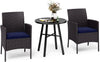 Outdoor Furniture Coffee Table Patio Furniture Garden Metal Table Rattan Chairs